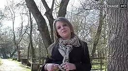 Blonde Teen Jess Tries First Porn Casting in Lingerie