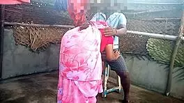 indian saree aunty gets steamy in bath with young 18+ boy. their passionate fucking heats up fast!