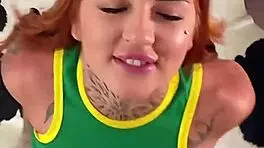 Bold Petite Redhead Deepthroats Sloppily After Casting