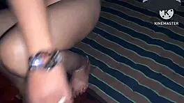 She was preparing to go out, but I milked her first.