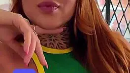 Bold Petite Redhead Deepthroats Sloppily After Casting