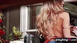 Roxy Shaw Rips Clothes, Waters Tiny Tits Outdoor!