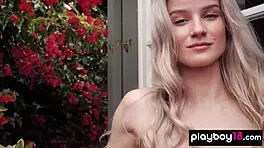 Roxy Shaw Rips Clothes, Waters Tiny Tits Outdoor!