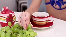 Nancy A got into some erotic sex with a skinny blonde vibe.