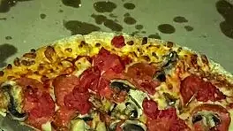 Female teen masturbates with pizza chocolate ice cream peach cheese