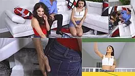 Caught honor student girlfriend fucking while parents home