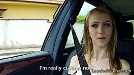 Stranded Teen 18+ Gets Nailed on Car Hood in Raw Outdoor POV. Public Jizz Explosion!