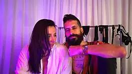 hot girl in fishnets gets her pussy masturbated by cipriani