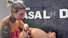 Young Latina Gets Tattoo and Strapon Fucked by Artist