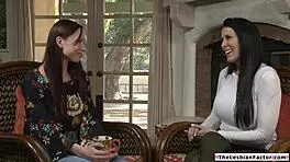 Brunette Teen 18+ Pussy Licking Big Tits Lesbian Faculty Member