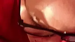 i'm the cock loving bitch sucking with glasses on
