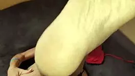 mature athletic woman enjoys time with young lover