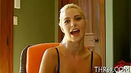 Young 18+ slut nakedly deepthroats huge cock in fucking sensation with cumshot