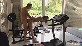 old young teen gets super hot blowjob and cumshot before grandpa fucks her pussy