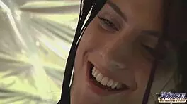 old young teen gets super hot blowjob and cumshot before grandpa fucks her pussy