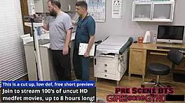 Cheerleader TYLER LYNN gets a SPORTS PHYSICAL behind the scenes