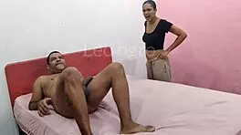 With the cock in her ass, she moans even louder