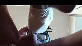 preview - naked milf with pantyhose and heels gives a blowjob with swallowing