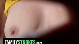 Hot Stepdaughter Exposes Her Perfect Ass in Front of Stepdad