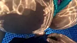 Big-Ass Milf Fucked In The Pool! She Loves Cock More Than Food!