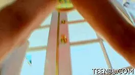 marvelous hard shlong gets cum in pussy and deepthroat blowjob