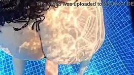 Big-Ass Milf Fucked In The Pool! She Loves Cock More Than Food!