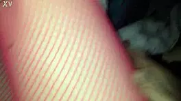 Fucking my young wife in stockings feels so intense.