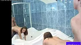 Gala And Efrem Share First Time Bathing Holiday Homemade Bathroom Intimacy