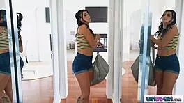 My hot petite maid cleans naked, should i take the hint 😏