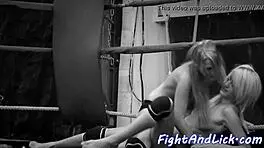 Petite Euro Babe Wrestles Busty Lesbian In Emotional Catfight