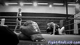 Petite Euro Babe Wrestles Busty Lesbian In Emotional Catfight