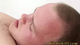 Petite masseur gets a fat cock in his tight little ass at work