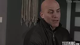 Stepdad Removes Stepdaughter's Chastity Belt for Rough Cunilingus