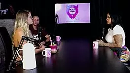 Marcelly Mello in sheer red lingerie.