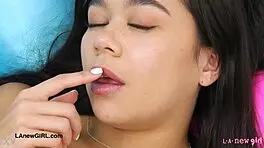 A hot and delicious girl shows her sexual appeal in stunning attire