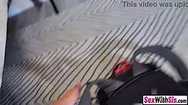 Big ass Swedish teen 18+ stepsis fucks new stepbro. Monster cock action!