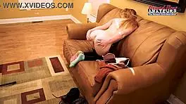 Ginger Beauty Keaton Rubs Pussy With Toy And Gets Banged Deeply