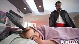 Little bunny with extra small pussy gets fucked