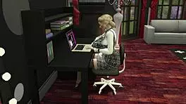 mortimer and bella passionately fuck cute teen together in sims 4