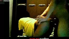 Tattooed babe enjoys boyfriend licking her delicious ass in dorm