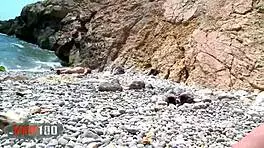 Cute Young 18+ Spanish Teen Slut Hard Fucked and Squirting at Beach