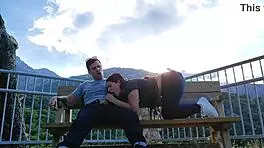 babysitter sucks stranger on mountain