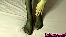 Teen babe in lingerie waits for half-brother to fuck her doggy style