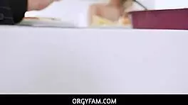 Does the strict stepdad punish his disrespectful stepdaughter?