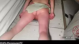 Horny Milf At Gloryhole Front Fuck And Creampie By Big Cock!