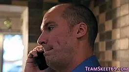 Teen babysitter with braces gets creamy facial! 😍