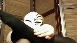 Pantyhose solo with small 18+ tits and natural big tits!