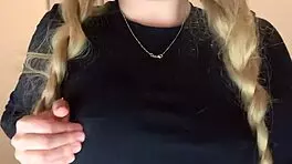 Blonde Babe Fingers Her Ass At Home With Stepdad