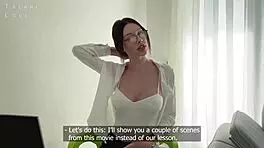 Russian teacher gets fucked by foreign student with facial and blowjob