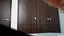 Hidden camera catches argentinian stepsister after shower